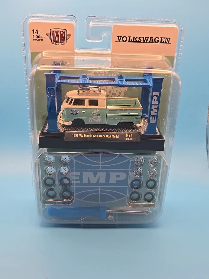 M2 Machines 1:64 Model-Kit 1959 VW Double Cab Truck USA Model R71 24-26 - Image 1 of 4