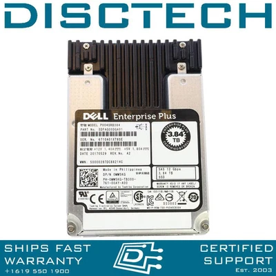 Dell Equallogic 519NF MW5KG Toshiba PX04SRB384 3.84TB 12Gbps RI SAS SSD Drive - Image 1 of 3