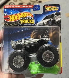 Hot Wheels Monster Trucks - Back To The Future DeLorean Time Machine - Picture 1 of 2