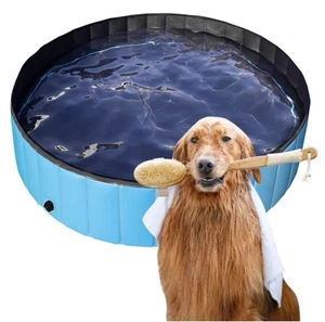 Giant Dog Pool 97"x16", Faltbarer Hundepool, Hartplastik PVC Auslaufsicher - Bild 1 von 6