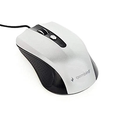 Gembird Mouse USB Optical Black/Silver/MUS-4B-01-BS - Image 1 of 4