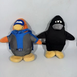 Lot Of 2- Disney Club Penguin Ninja & Superhero Plush Stuffed Animal Soft Toy - Picture 1 of 13