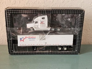 Vintage 1990's PEM DieCast Burlington Motor Carriers TractorTrailer In Box, 1:64 - Picture 1 of 8