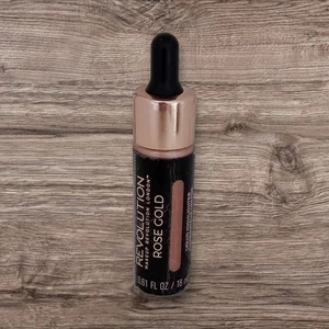 Makeup Revolution LIQUID HIGHLIGHTER Illuminator Blush Face ROSE GOLD Sealed - Picture 1 of 24