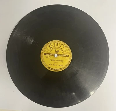Sun Records 78 Shellac 10" original Sun 195 by the great  Billy The Kid Emerson - Image 1 of 4