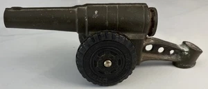 Cannone in metallo vintage giocattolo lungo 9" PREMIER USA *piastra podalica/accenditore mancante ENORME! - Foto 1 di 8