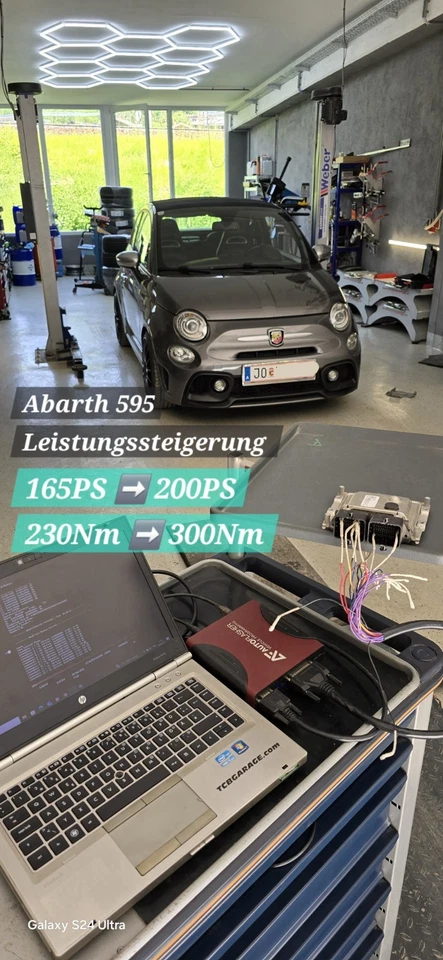 Fiat 500, Abarth 595, Chiptuning, Ottimizzazione Software, Vmax, Stage 1 - Immagine 1 di 1