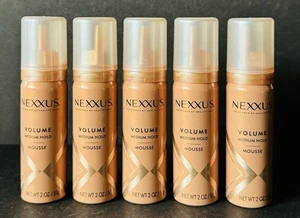 (5 Pack) Nexxus Style Mousse Volume Foam Medium Hold 2 oz Each Travel Size Cans - Picture 1 of 14