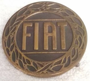 Vintage Solid Brass Belt Buckle Fiat UB - Picture 1 of 2