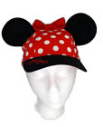 Minnie Mouse Ears Cap Disney Parks Authentic  Polka Dot Kids Baseball Hat Cap
