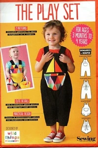 Simply Sewing Pattern for The Play Set, Dungarees for 3 Months to 4 years, New - Picture 1 of 7