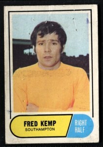 Trade Card,A&BC Gum,FOOTBALLERS,Football Facts,1969,Fred Kemp,Southampton,#75