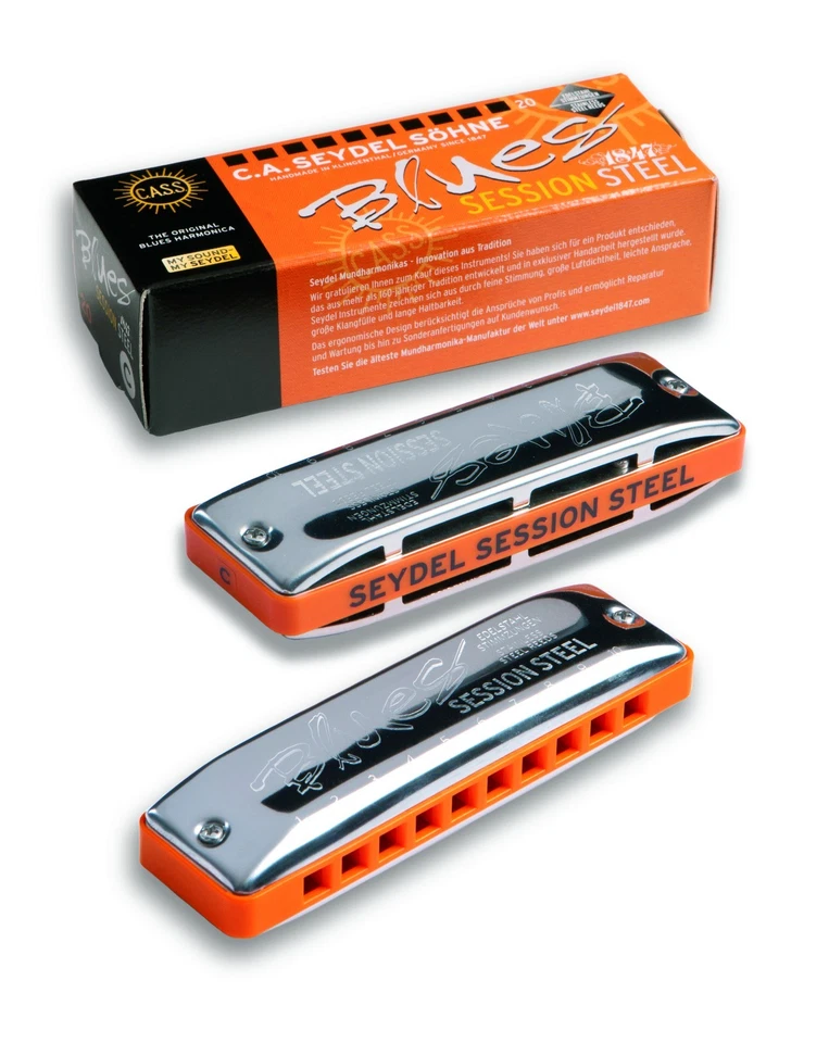 C.A. SEYDEL SÖHNE C.A.Seydel Harmonica Blues SESSION STEEL Standard Richter 2025