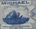 Original WWI Era Michael Brand Tomatoes Can Label - Tank & Soldiers in Trenches