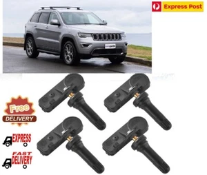 4× for Jeep Grand Cherokee Tyre Pressure Sensors 2007 To 2015 WK2 Series TPMS - Picture 1 of 2