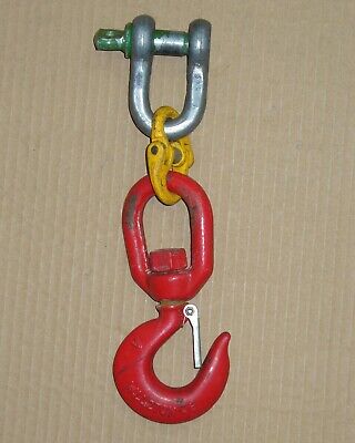 Hook Adaptor, Shackle To Swivel Hook, Lifting Accessory, SWL 2 Tons, Used, VGC • 25£