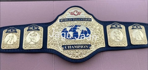 WCW World Heavyweight Television championship belt adult zinc plates 4mm Cover