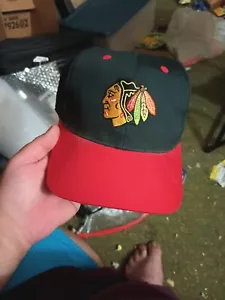 Mitchell & Ness Chicago Blackhawks Hockey Fitted Hat Size 7 3/8 - Picture 1 of 6