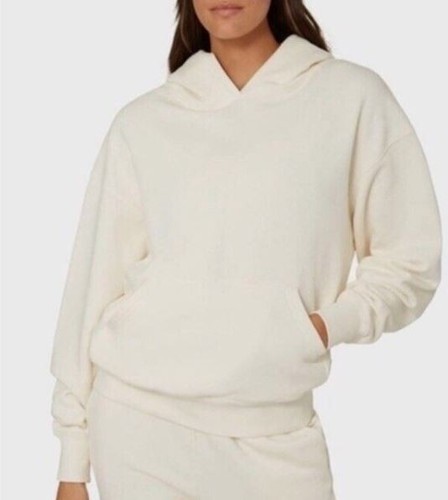 OFF WHITE Felpa con cappuccio oversize WeWoreWhat donna colore bianco sporco taglia media