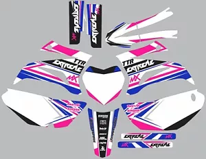 2008-2022 Yamaha TTR125 TTR 125 Graphics Decal dirt bike Shrouds Plates pink - Foto 1 di 1