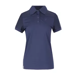 Camisa Polo Harcour Monaco Manga Corta, Azul Marino o Blanco, Detalles de Malla a Rayas, S-XL - Imagen 1 de 5