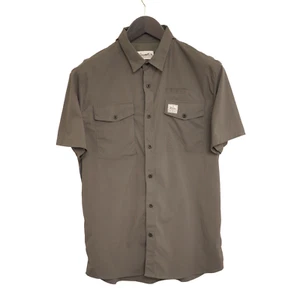Camicia Donna Tierra Maniche Corte Marrone Nylon Escursionismo Taglia S XME658 - Foto 1 di 9