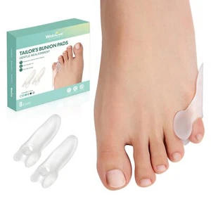 Tailor's Bunion Corrector Pads - 8 Pack Pinky Toe Protector, Bunion Cushion w... - Picture 1 of 8