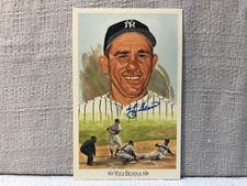 Yogi Berra Signed Autographed Celebration Perez Steele Hall of Fame Postcard #6