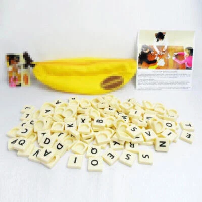 Bananagrams Vocabulary Word Spelling Lettered Educational Crossword Play HOT - Image 1 of 4