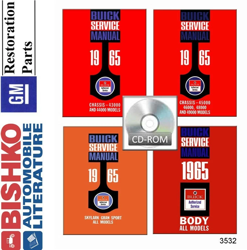 1965 Buick Electra LeSabre Shop Service Repair Manual CD Engine Drivetrain Guide - Imagem 1 de 1