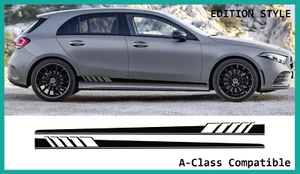 Passend für Mercedes A-Klasse W177 Seitenstreifen Aufkleber Grafik Edition Style Set (A35 AMG) - Bild 1 von 2