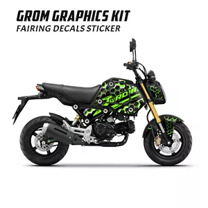 Adhesivo envolvente carenado carrocería verde hexagonal para Honda MSX 125 Grom 2021 2022 2023 - Imagen 1 de 5