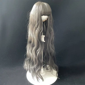 Peluca para 1/3 1/4 1/6 BJD Muñeca Negra Larga Ondulada Suave Seda Golpes Peluca de Pelo Regalo - Imagen 1 de 4