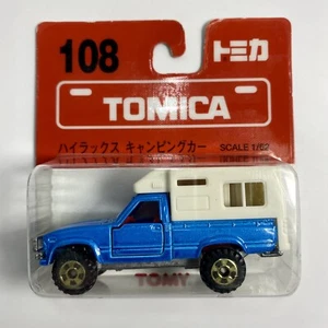 Tomy Tomica #108/#61 Toyota Hilux 4WD Camping Car Blue 1:62 Diecast Pickup Truck - Picture 1 of 9