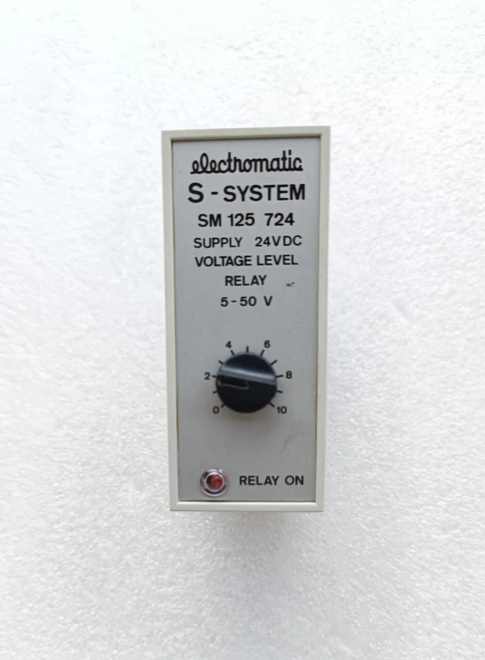 Electromatic SM 125 724 S-System Voltage Level Relay 24VDC - Image 1 of 4