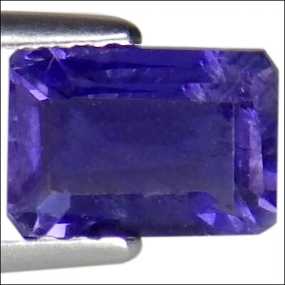0,98 quilates Iolita natural color azul púrpura corte esmeralda Foto 1 de 2