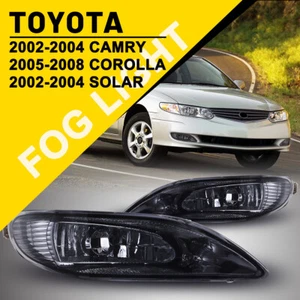 Fog Light For 02-04 Toyota Camry 05-08 Corolla Replacement Wiring Kit Smoke Lens - Picture 1 of 12