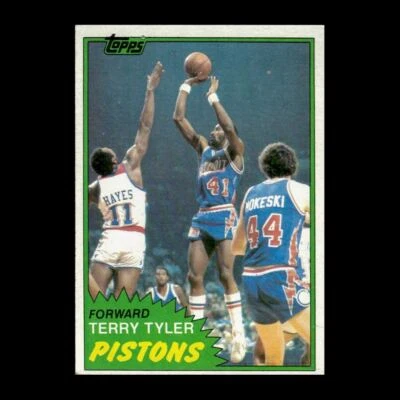 Terry Tyler 1981-82 Topps Detroit Pistons #84 R331L 27 - Image 1 of 2