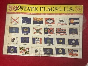 1966 39 cent stamps US Postage State Flag Unused H.E Harris - Picture 1 of 3