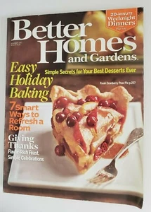 Better Homes and Gardens Magazine NOVEMBER 2007 EASY HOLIDAY BAKING Used - Picture 1 of 2