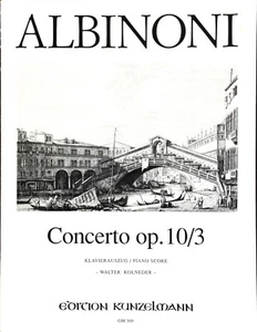 Albinoni Concerto Opus 10/3 solo violin and piano score - Picture 1 of 2