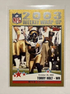 2004 Topps Gold #298 TORRY HOLT St. Louis Rams #/499 - Picture 1 of 2
