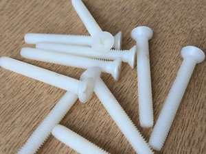 PLASTIC Countersunk screws with cross slot ~DIN 965 M6 x 50mm 10 PIECES Z3582 - Picture 1 of 2