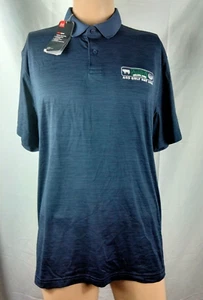 Under Armour Herren Gr. XL Golf Poloshirt Heat Gear Blau Firmenlogo - Bild 1 von 6