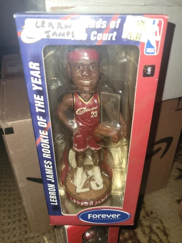 LEBRON JAMES Cleveland Cavaliers Cavs 2004 Rookie of the Year Legend Bobblehead Cover
