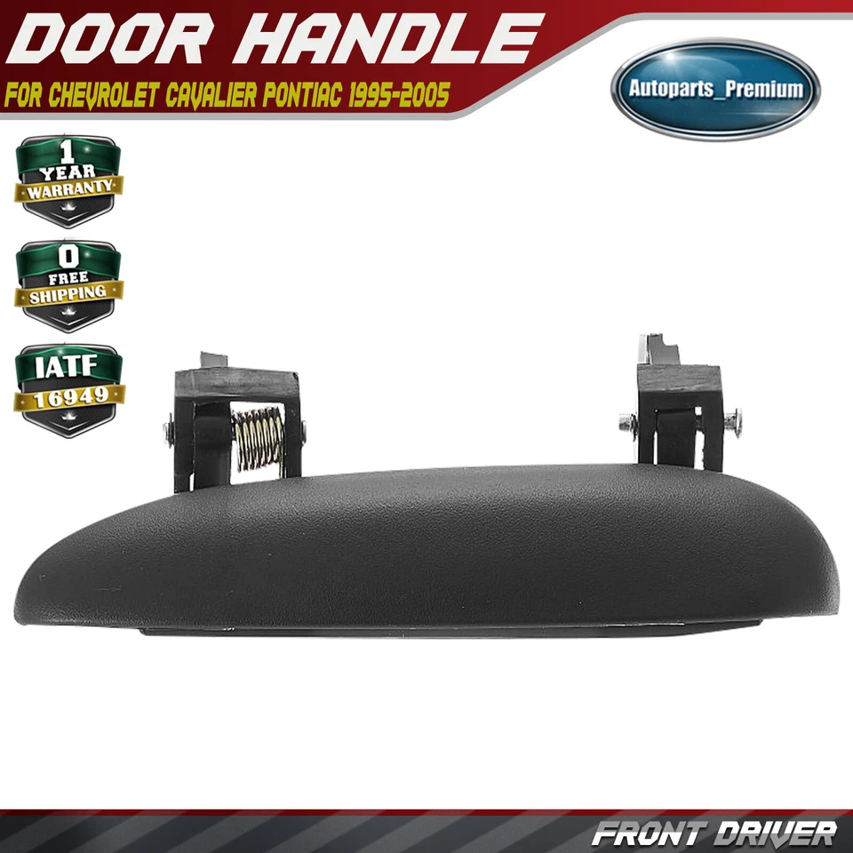 Manija de puerta exterior del conductor delantero negra para Chevrolet Cavalier Pontiac Sunfire Foto 1 de 4