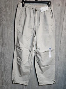 Arizona Herren Kordelzug Taille Baggy Fit Fallschirm Stil Hose S Kiesel Strand - Bild 1 von 8