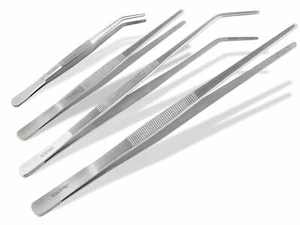 Anatomische Pinzette Gerade Gebogen 9 cm bis 60 cm Edelstahl Rostfrei Neu - Bild 1 von 8