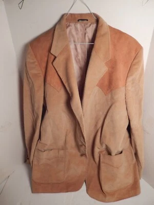 Винтажный мужской Brad Whitney вельвет замши Western куртка Blazer рокабилли 48XL - Изображение 1 из 4