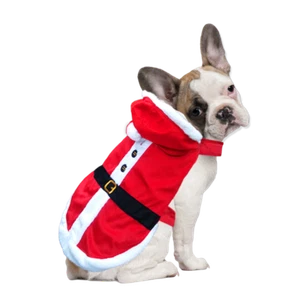 Hund Weihnachten Weihnachtsmann Jacke Mantel Hoodie EXTRA KLEIN  - Bild 1 von 2